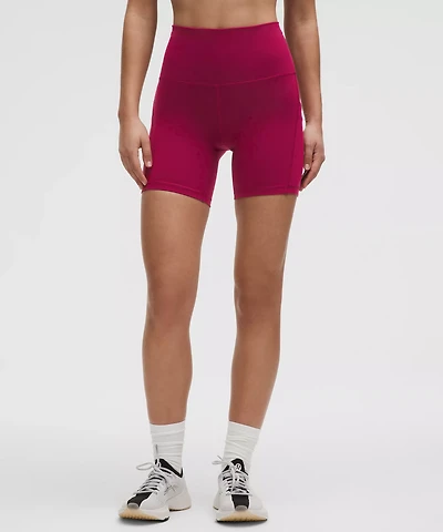 Wunder Train High-Rise Short with Pockets 6" | Women's Shorts