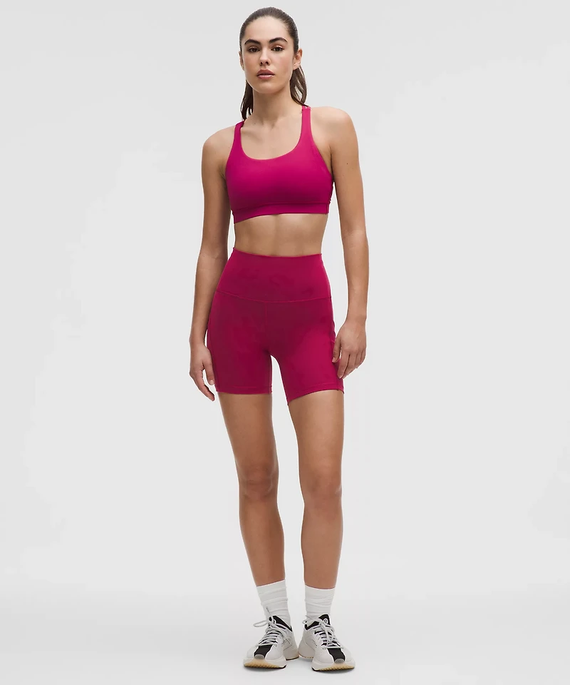 Wunder Train High-Rise Short with Pockets 6" | Women's Shorts