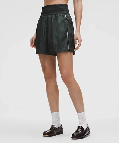 Stretch Satin Nylon Super-High-Rise Short 5"