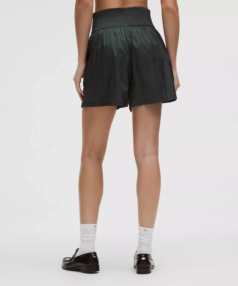 Stretch Satin Nylon Super-High-Rise Short 5"