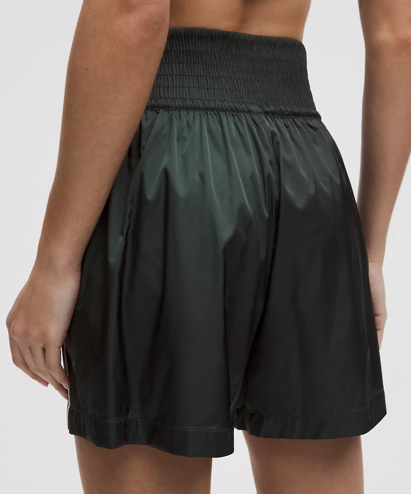 Stretch Satin Nylon Super-High-Rise Short 5"