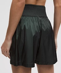 Stretch Satin Nylon Super-High-Rise Short 5"