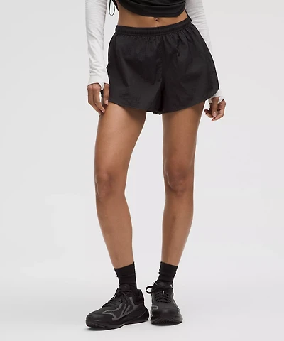 Dolphin-Hem Mid-Rise Running Short 3" | Women's Shorts