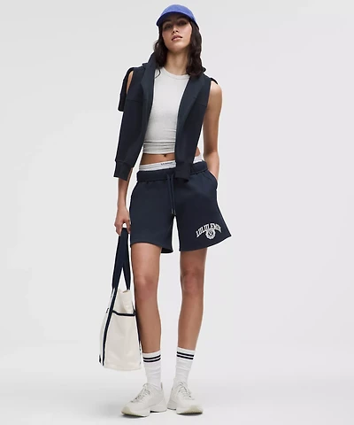 Scuba Mid-Rise Oversized Short 7" *Graphic | Women's Shorts
