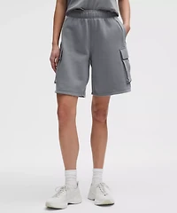 Scuba Mid-Rise Oversized Cargo Short 9" | Women's Shorts