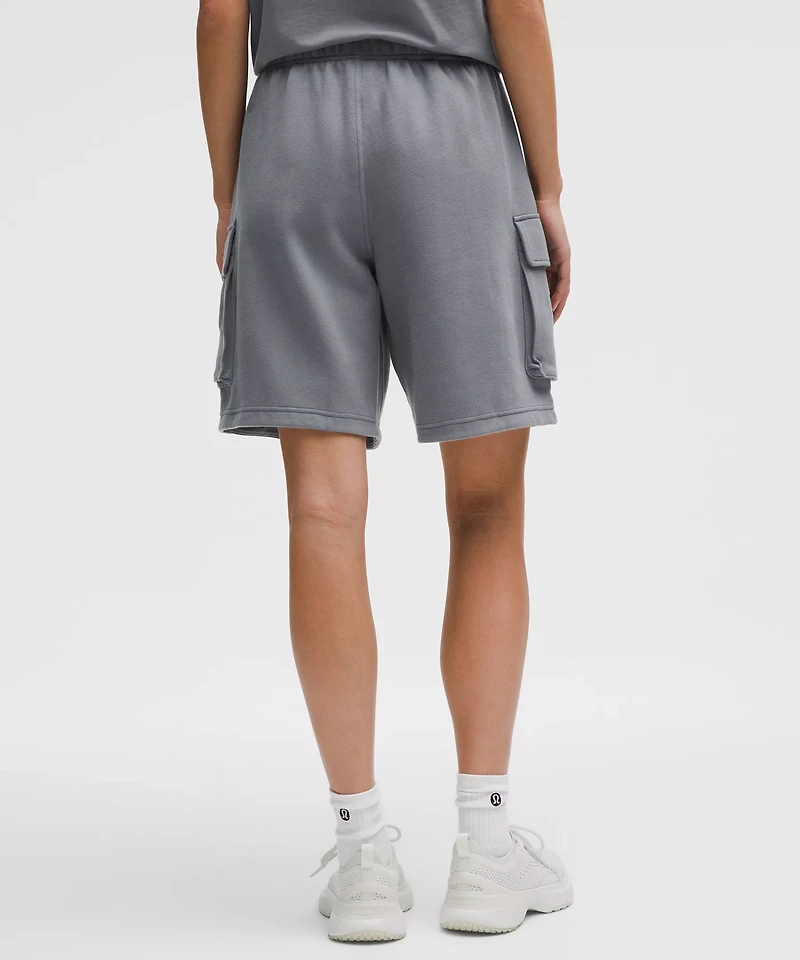 Scuba Mid-Rise Oversized Cargo Short 9" | Women's Shorts