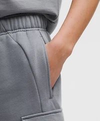 Scuba Mid-Rise Oversized Cargo Short 9" | Women's Shorts