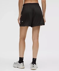 Double-Layered Mesh Mid-Rise Short 5" | Women's Shorts