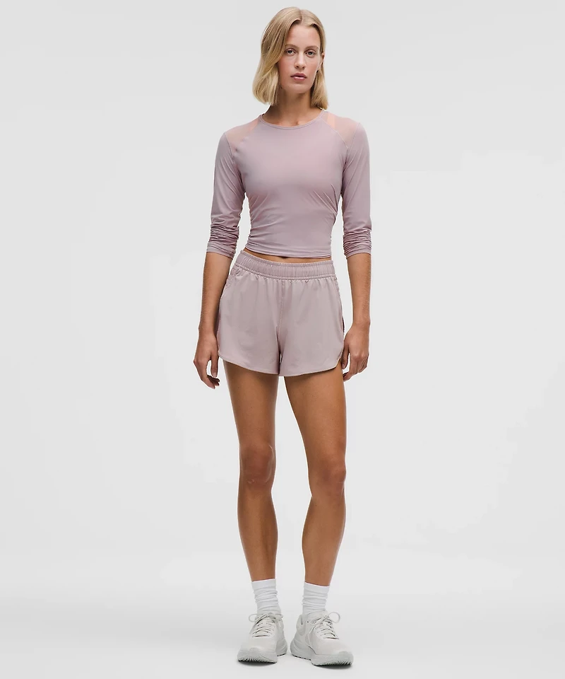 Ruched-Side High-Rise Short 3" | Women's Shorts