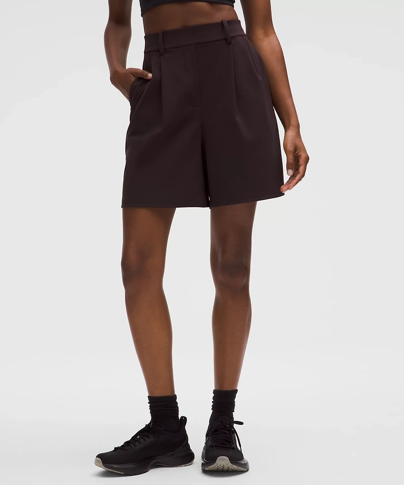 Daydrift Pleated High-Rise Short 7"