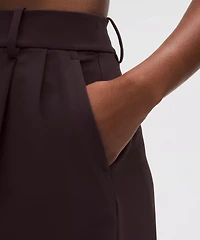 Daydrift Pleated High-Rise Short 7"