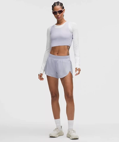 Fast and Free High-Rise Classic-Fit Split Short 3" | Women's Shorts