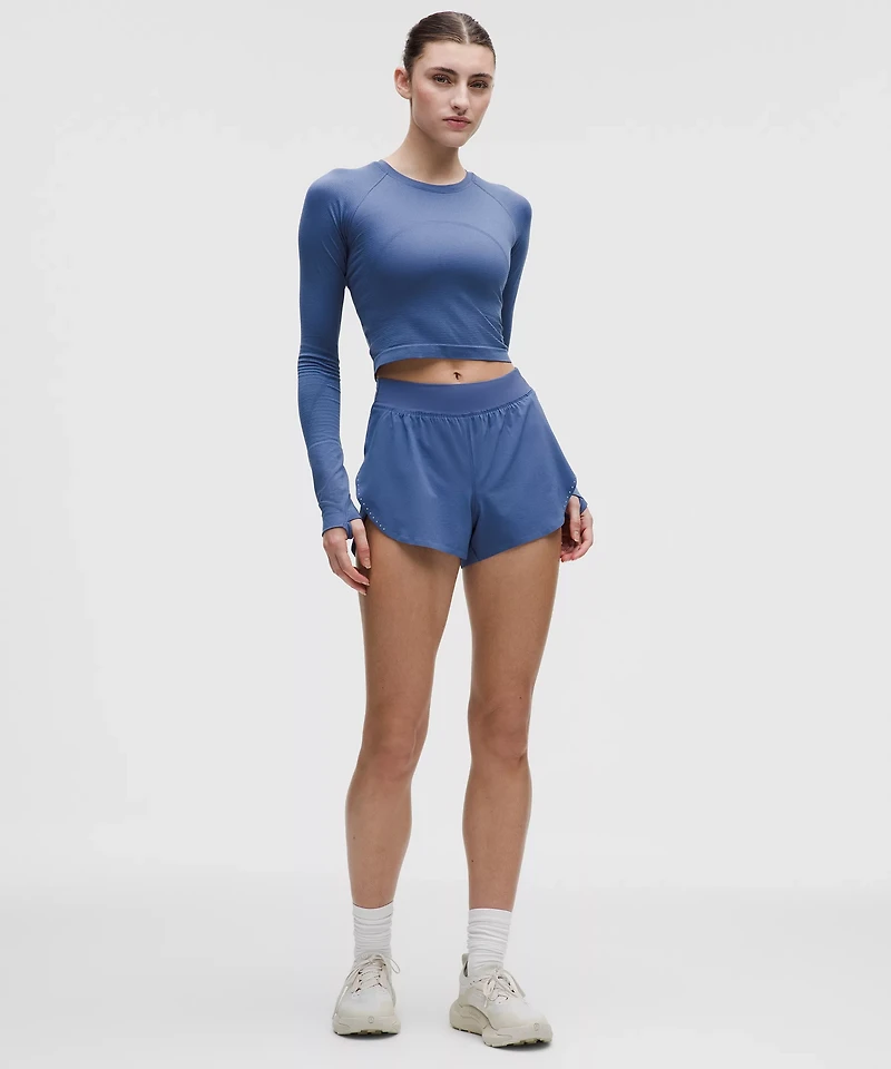 Fast and Free High-Rise Classic-Fit Split Short 3"