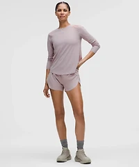 Fast and Free High-Rise Classic-Fit Split Short 3" | Women's Shorts