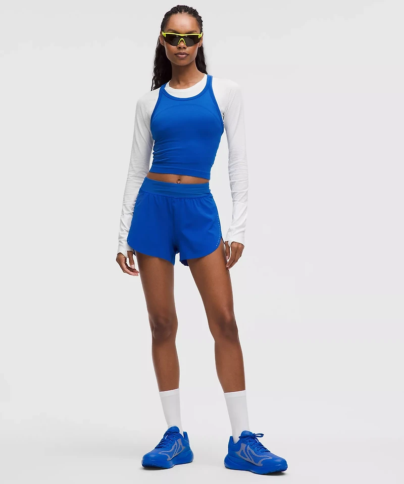 Fast and Free High-Rise Classic-Fit Split Short 3" | Women's Shorts