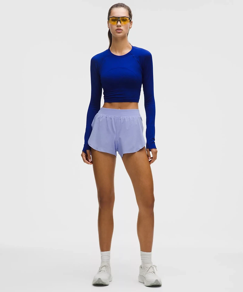 Fast and Free High-Rise Classic-Fit Split Short 3" | Women's Shorts