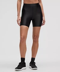 Satin Shine High-Rise Short 6" | Women's Shorts