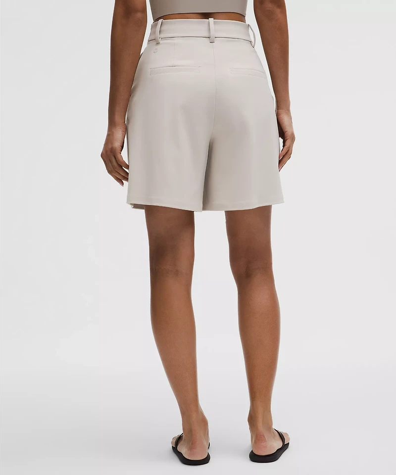 Daydrift Pleated High-Rise Short 7"