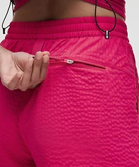 Grid-Texture Relaxed High-Rise Hiking Short 4" | Women's Shorts