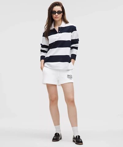 French Terry Mid-Rise Tennis Short *Graphic