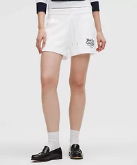 French Terry Mid-Rise Tennis Short *Graphic