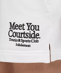 French Terry Mid-Rise Tennis Short *Graphic