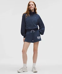 French Terry Mid-Rise Tennis Short *Graphic