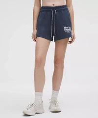 French Terry Mid-Rise Tennis Short *Graphic