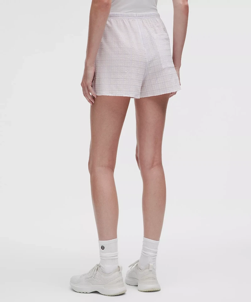 Seersucker Check Mid-Rise Pull-On Short 3" | Women's Shorts