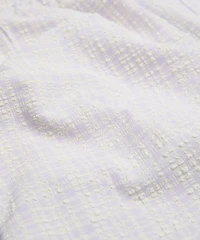 Seersucker Check Mid-Rise Pull-On Short 3" | Women's Shorts