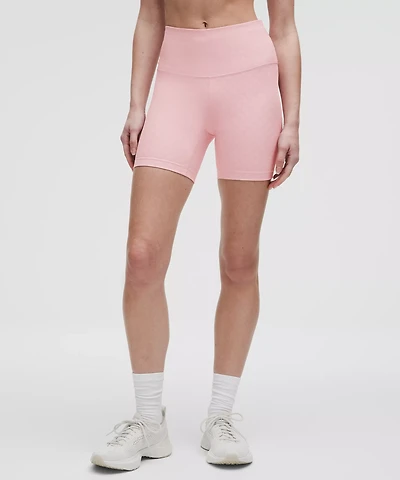 3D Jacquard Diamond Train High-Rise Short 6" | Women's Shorts