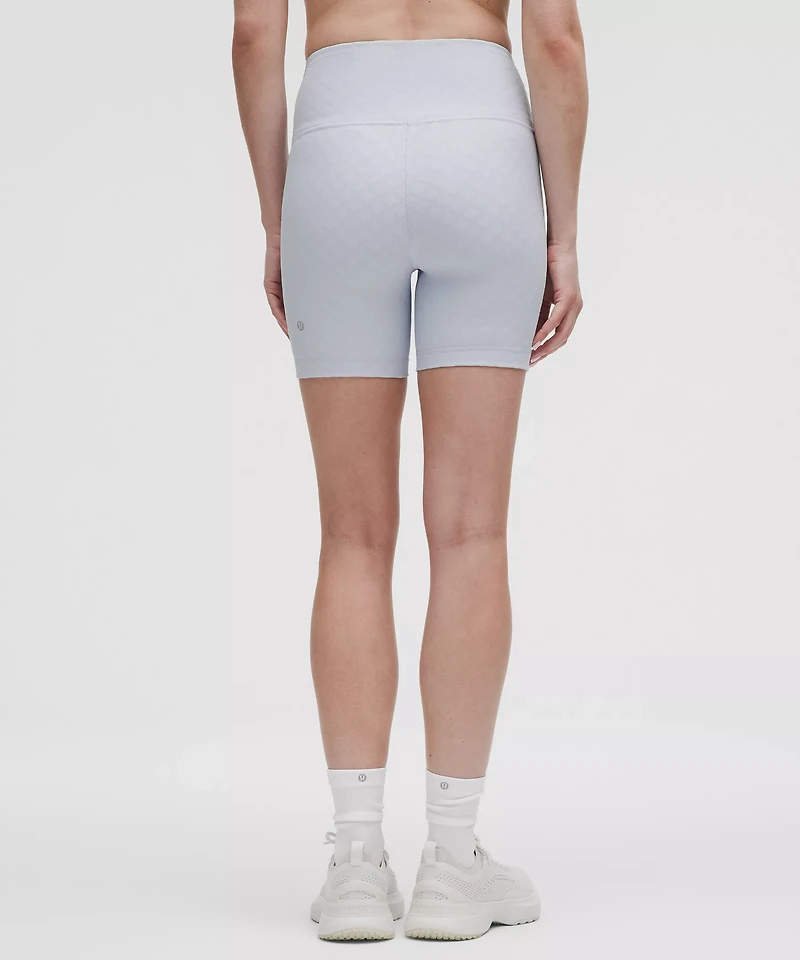 3D Jacquard Diamond Train High-Rise Short 6" | Women's Shorts