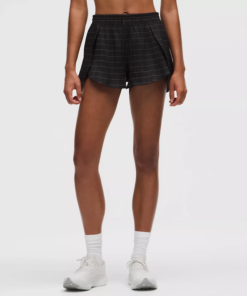 Negative Split Textured Run Short 2.5" *Reflective | Women's Shorts
