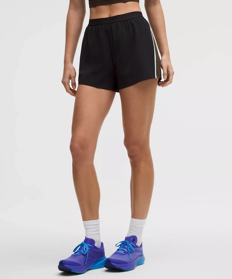 High-Rise Split Short 3" *Stripe