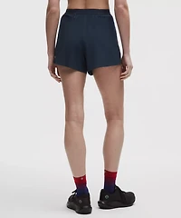 High-Rise Split Short 3" *Stripe