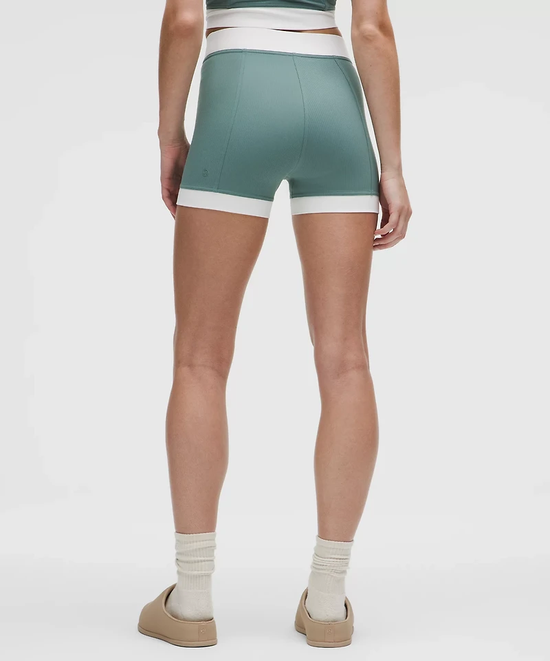 Ribbed Nulu High-Rise Short 3.5" | Women's Shorts