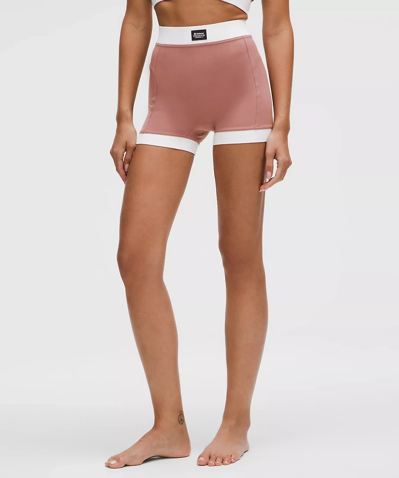 Ribbed Nulu High-Rise Short 3.5" | Women's Shorts