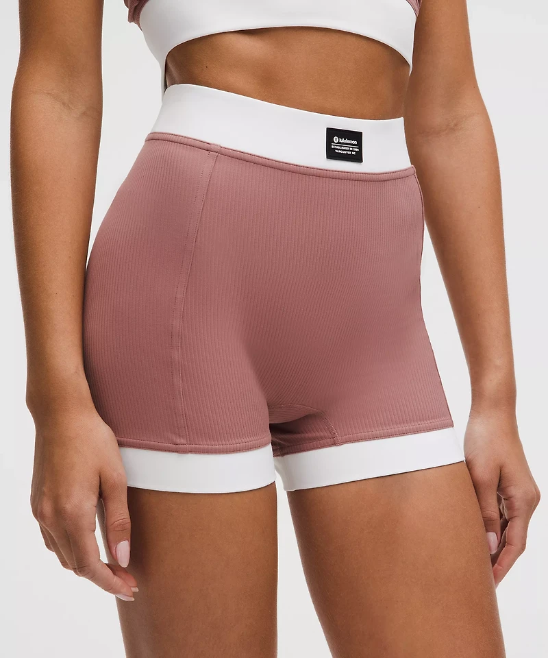 Ribbed Nulu High-Rise Short 3.5" | Women's Shorts