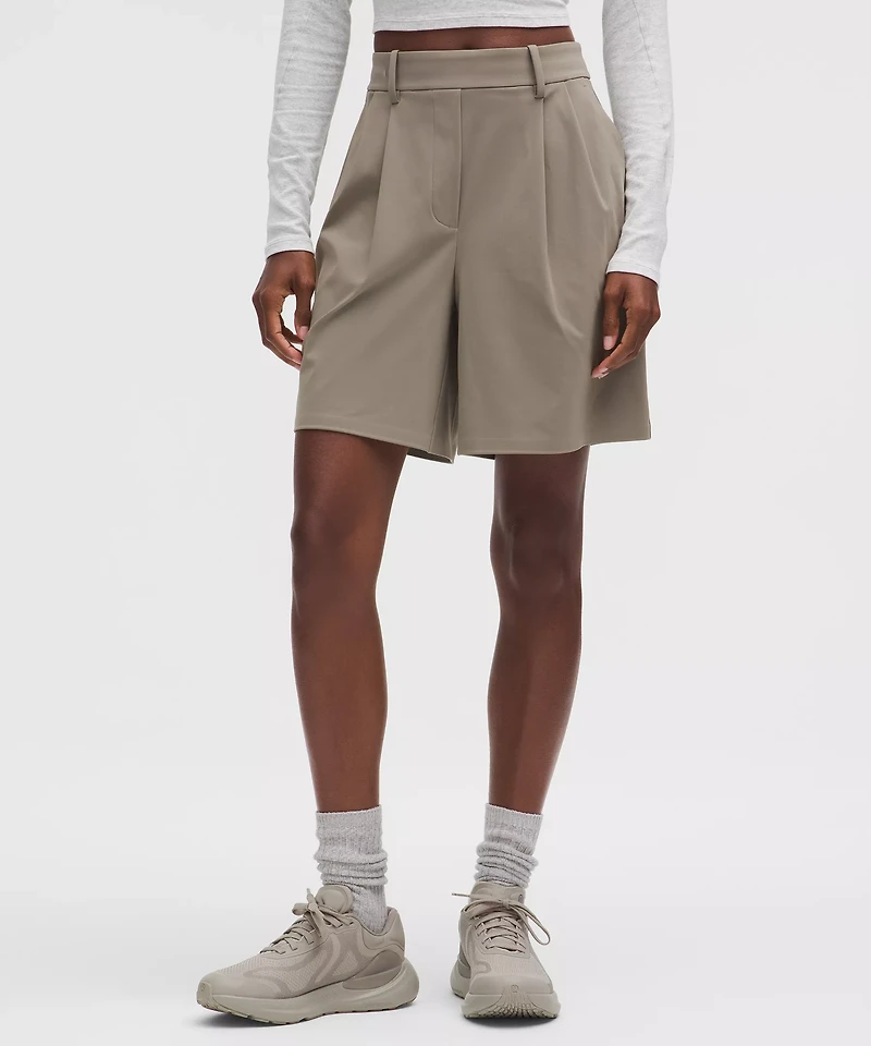 Daydrift Pleated High-Rise Short 7" | Women's Shorts