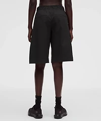 Woven Mid-Rise Bermuda Short