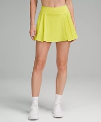 Side-Pleat High-Rise Tennis Skirt