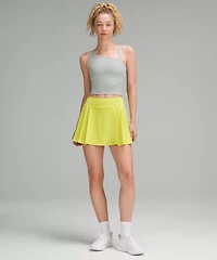 Side-Pleat High-Rise Tennis Skirt
