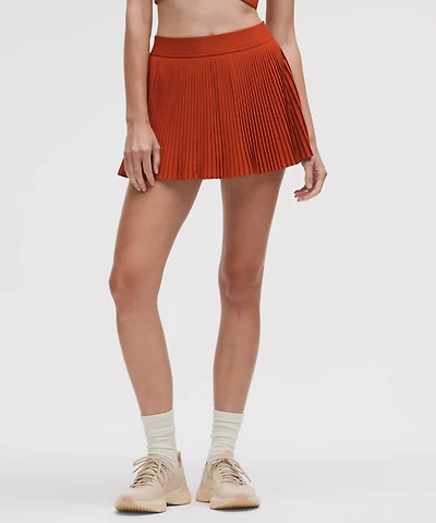 Varsity High-Rise Pleated Tennis Skirt | Women's Skirts