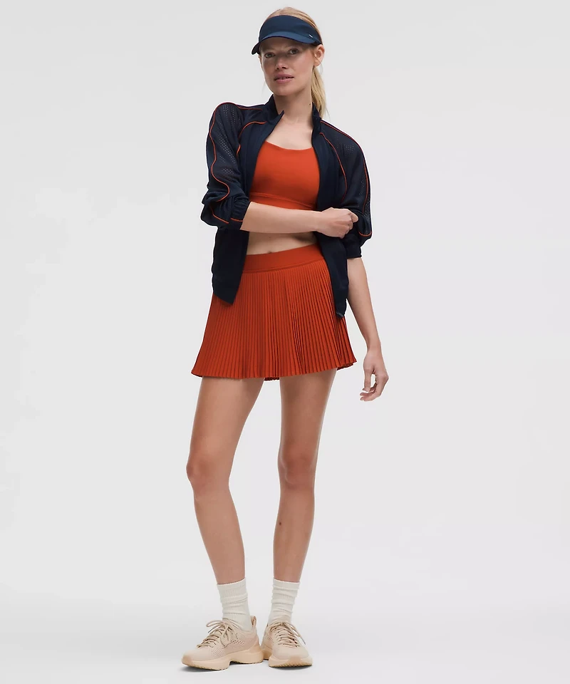 Varsity High-Rise Pleated Tennis Skirt | Women's Skirts