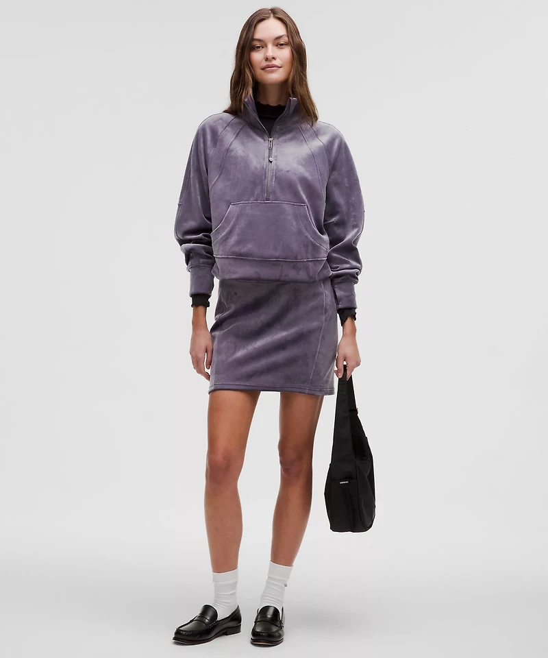 Scuba Mid-Rise Mini Skirt *Velvet