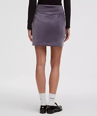 Scuba Mid-Rise Mini Skirt *Velvet