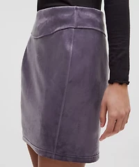 Scuba Mid-Rise Mini Skirt *Velvet