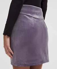 Scuba Mid-Rise Mini Skirt *Velvet