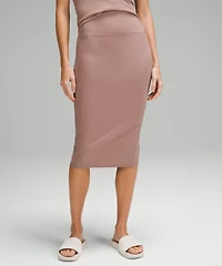 Nulu Slim-Fit High-Rise Midi Skirt