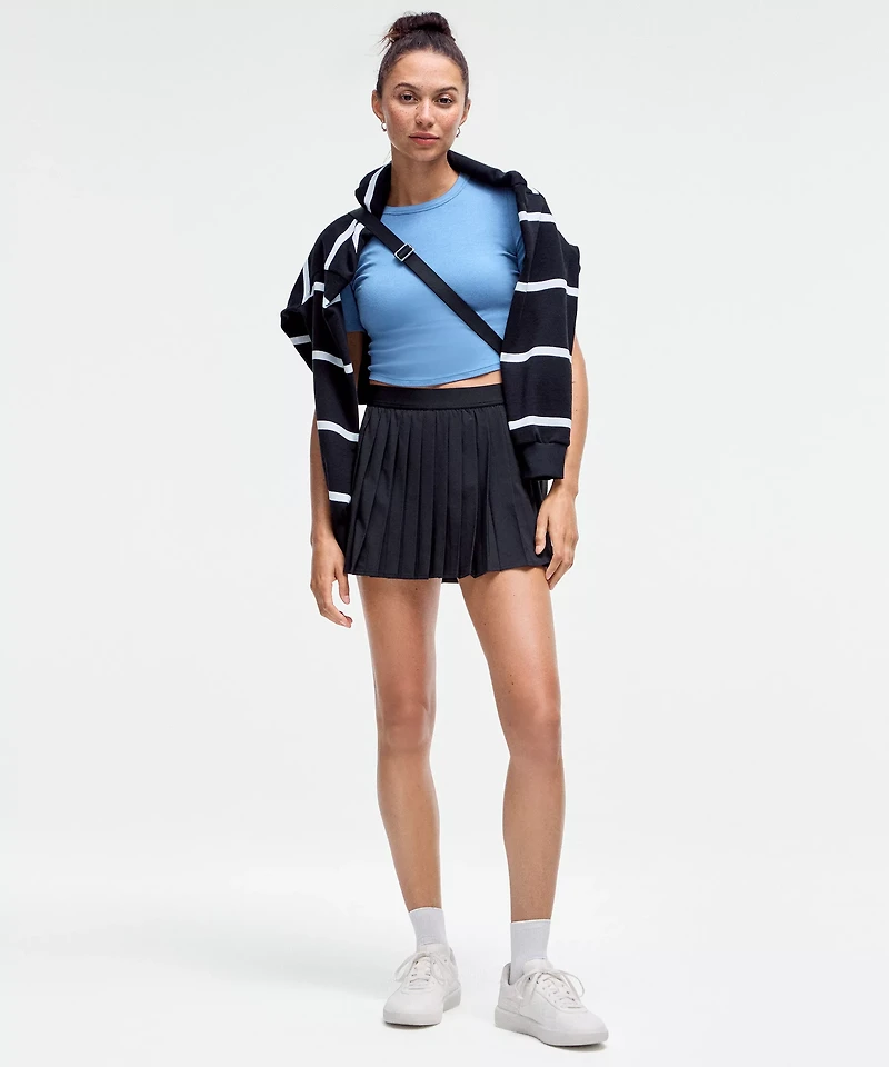 High-Rise Pleated Tennis Skirt | Women's Skirts
